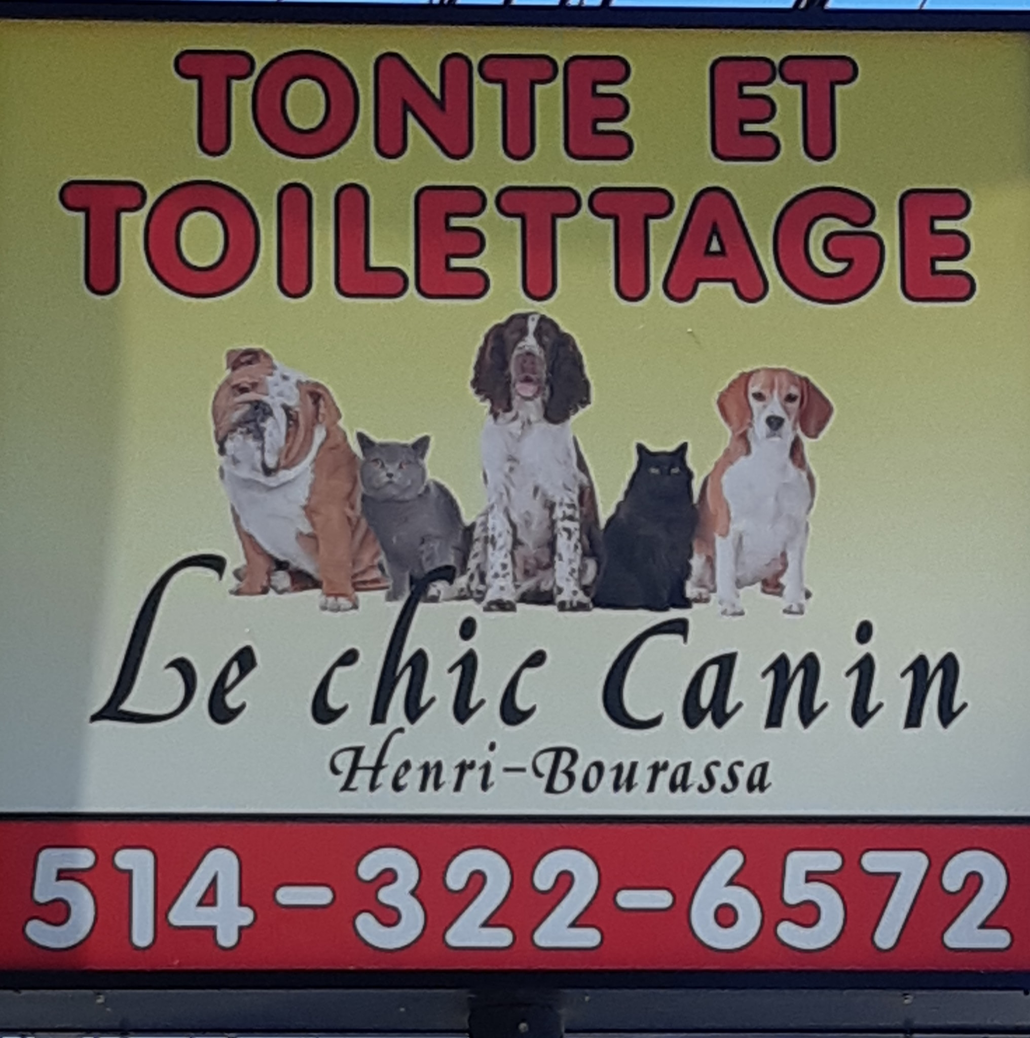 Enseigne Le Chic Canin Henri-Bourassa